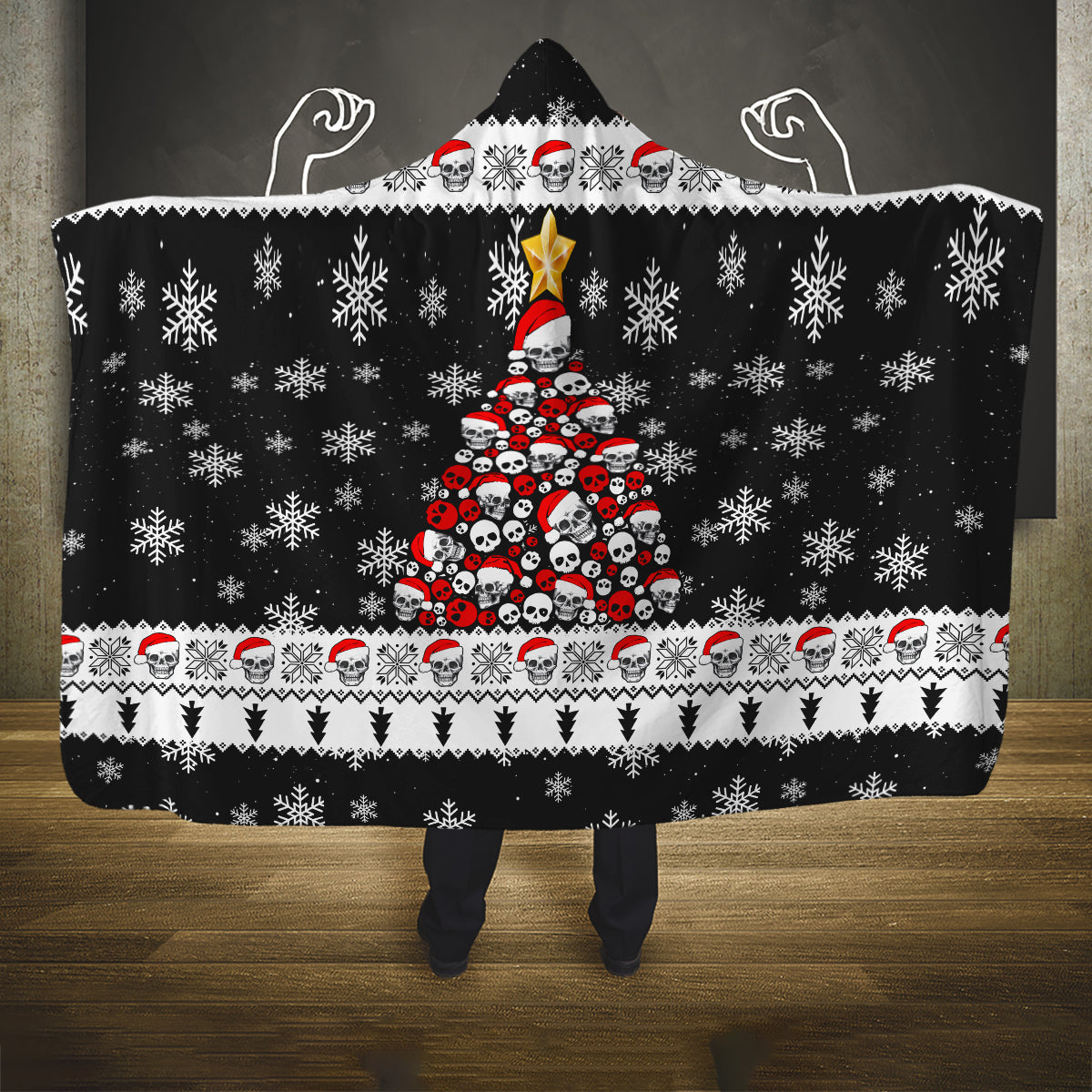 skull-santa-hooded-blanket-tree-skull-santa-ugly-christmas