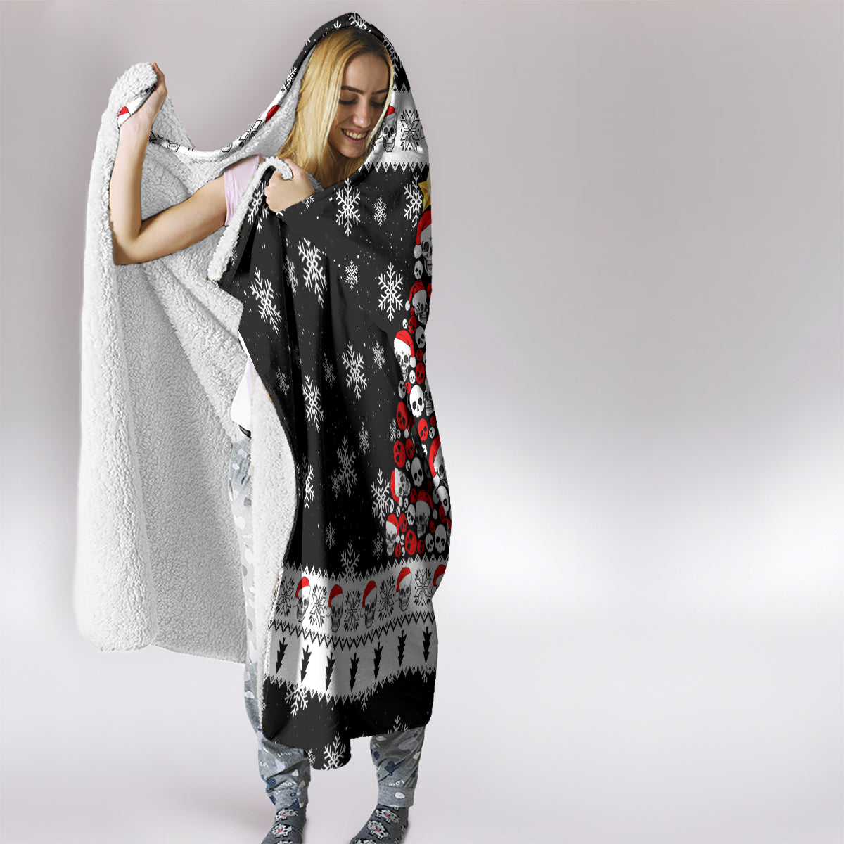 skull-santa-hooded-blanket-tree-skull-santa-ugly-christmas