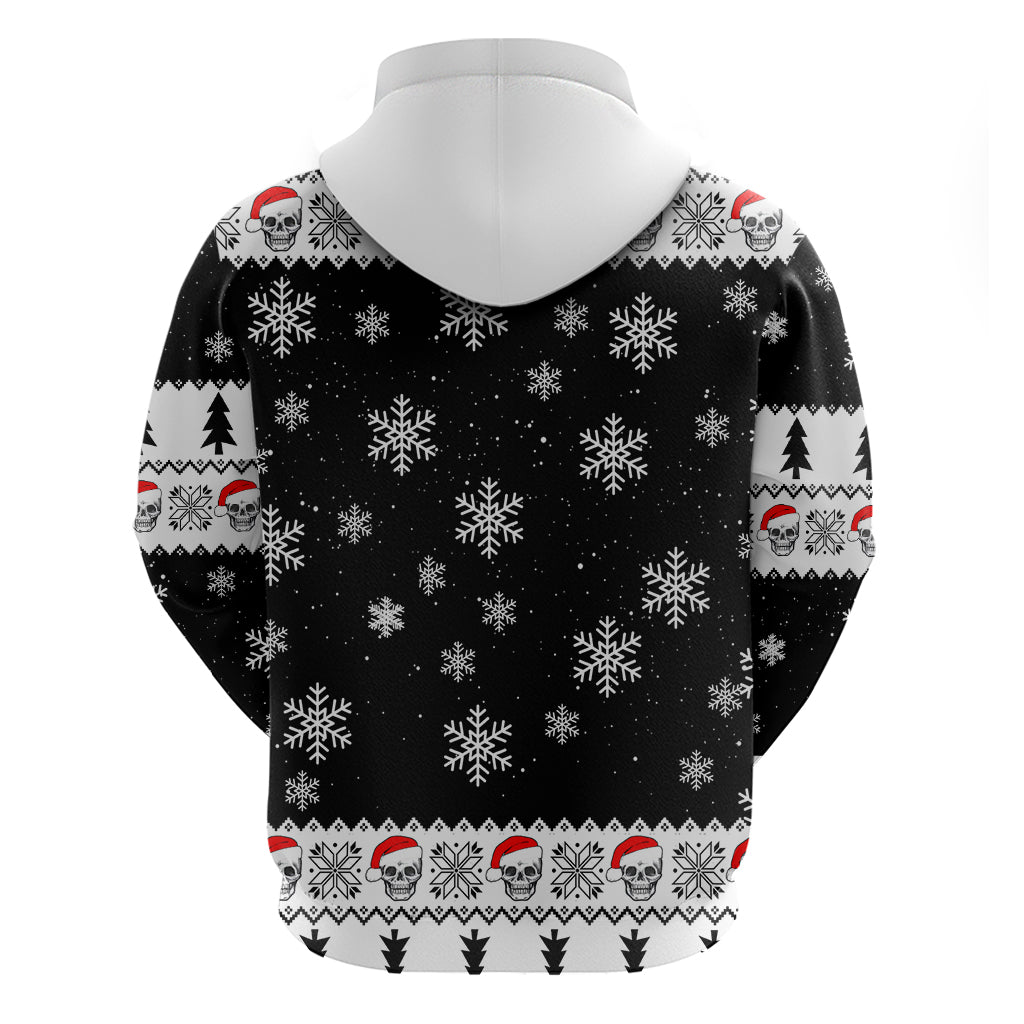 Skull Santa Hoodie Tree Skull Santa Ugly Christmas - Wonder Print Shop