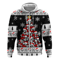 Skull Santa Hoodie Tree Skull Santa Ugly Christmas - Wonder Print Shop