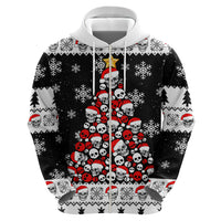 Skull Santa Hoodie Tree Skull Santa Ugly Christmas - Wonder Print Shop