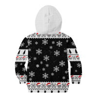 Skull Santa Kid Hoodie Tree Skull Santa Ugly Christmas - Wonder Print Shop