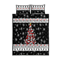 Skull Santa Quilt Bed Set Tree Skull Santa Ugly Christmas - Wonder Print Shop