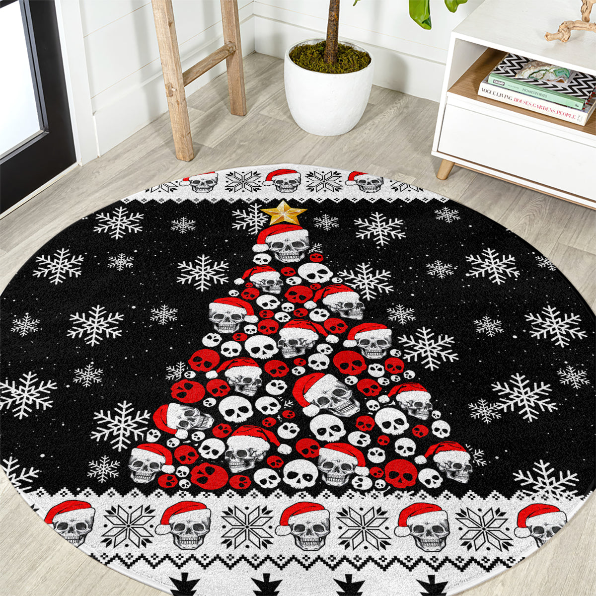 skull-santa-round-carpet-tree-skull-santa-ugly-christmas
