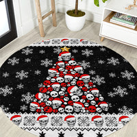 skull-santa-round-carpet-tree-skull-santa-ugly-christmas