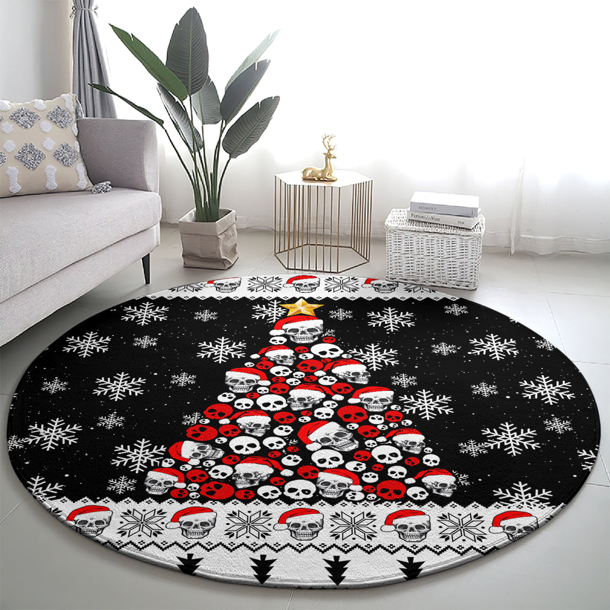 skull-santa-round-carpet-tree-skull-santa-ugly-christmas