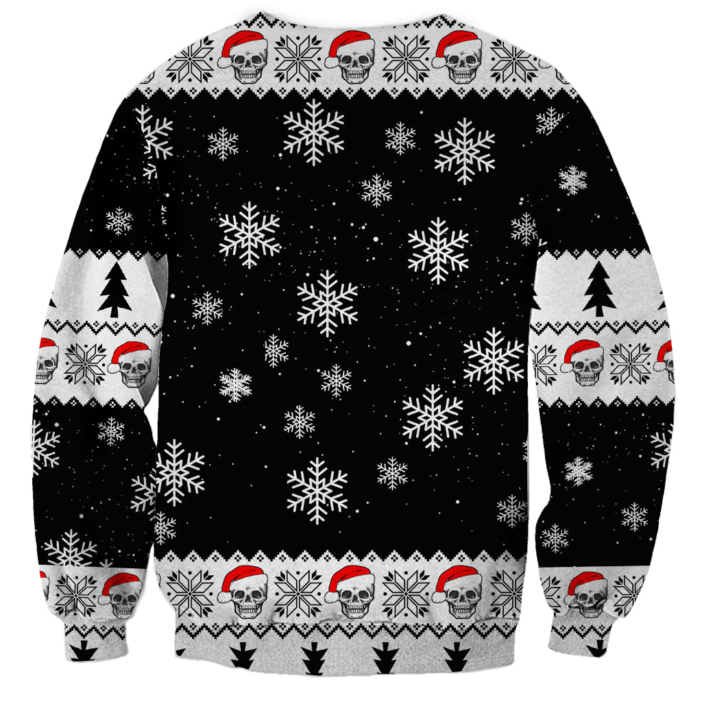 Skull Santa Sweatshirt Tree Skull Santa Ugly Christmas - Wonder Print Shop
