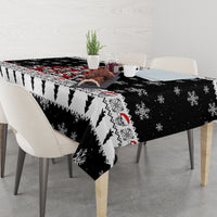 Skull Santa Tablecloth Tree Skull Santa Ugly Christmas - Wonder Print Shop