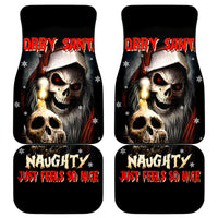Skeleton Santa Claus Car Mats Sorry Santa Naughty Just Feels So Nice - Wonder Print Shop