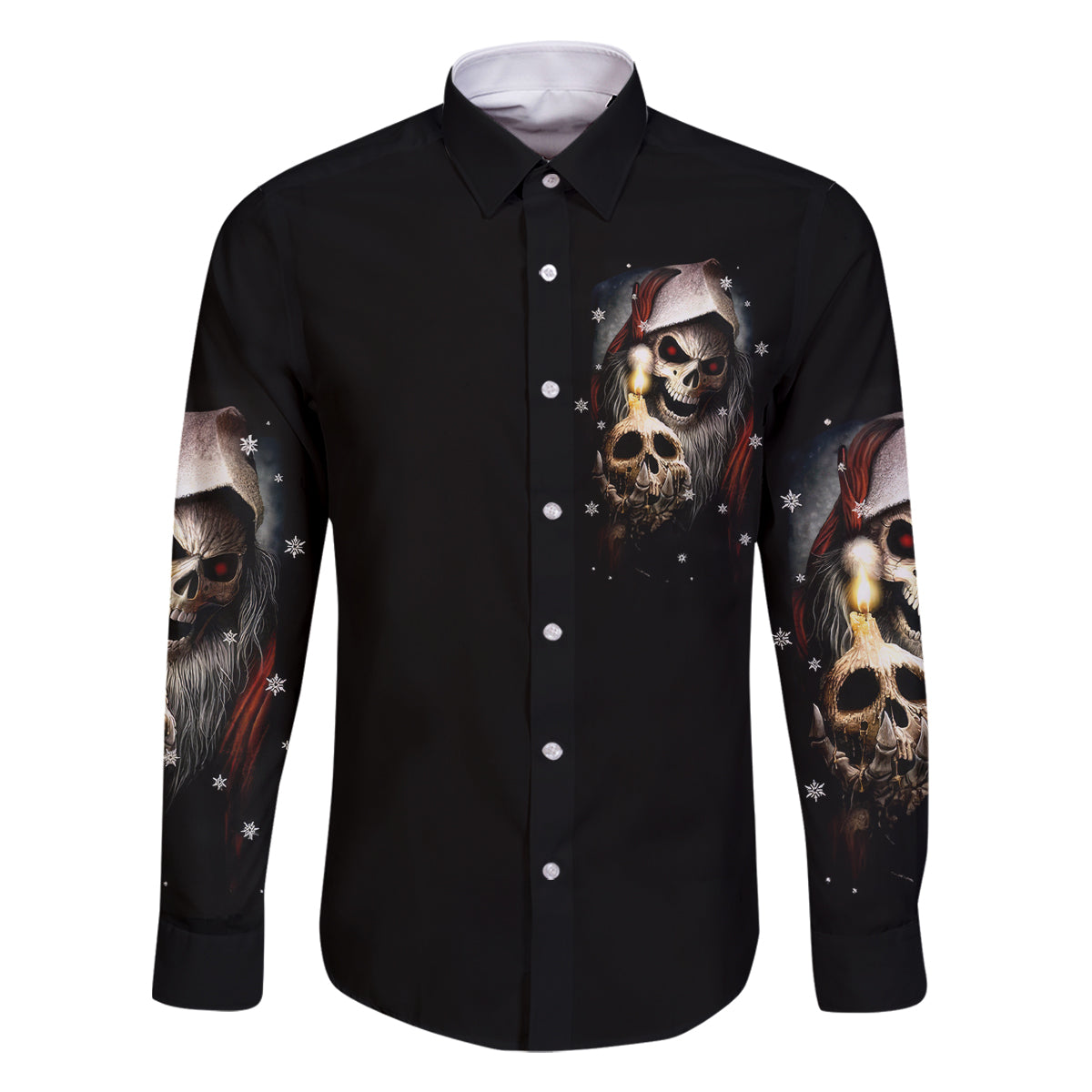 Skeleton Santa Claus Family Matching Long Sleeve Bodycon Dress and Hawaiian Shirt Sorry Santa Naughty Just Feels So Nice - Wonder Print Shop