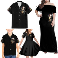 Skeleton Santa Claus Family Matching Off Shoulder Maxi Dress and Hawaiian Shirt Sorry Santa Naughty Just Feels So Nice - Wonder Print Shop