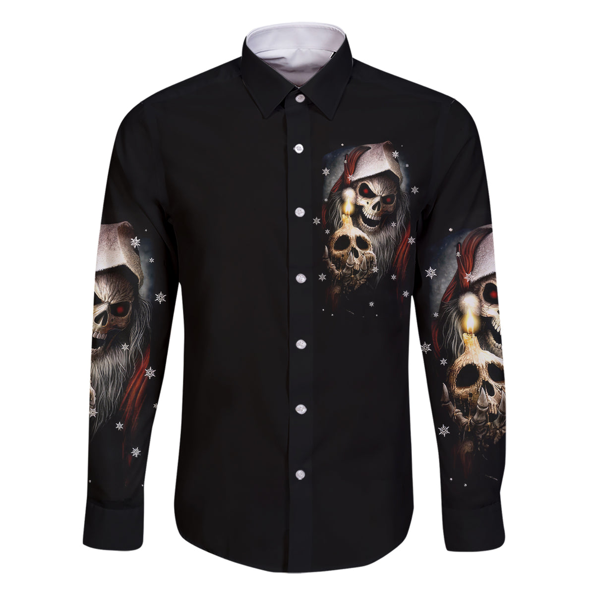 Skeleton Santa Claus Family Matching Short Sleeve Bodycon Dress and Hawaiian Shirt Sorry Santa Naughty Just Feels So Nice - Wonder Print Shop