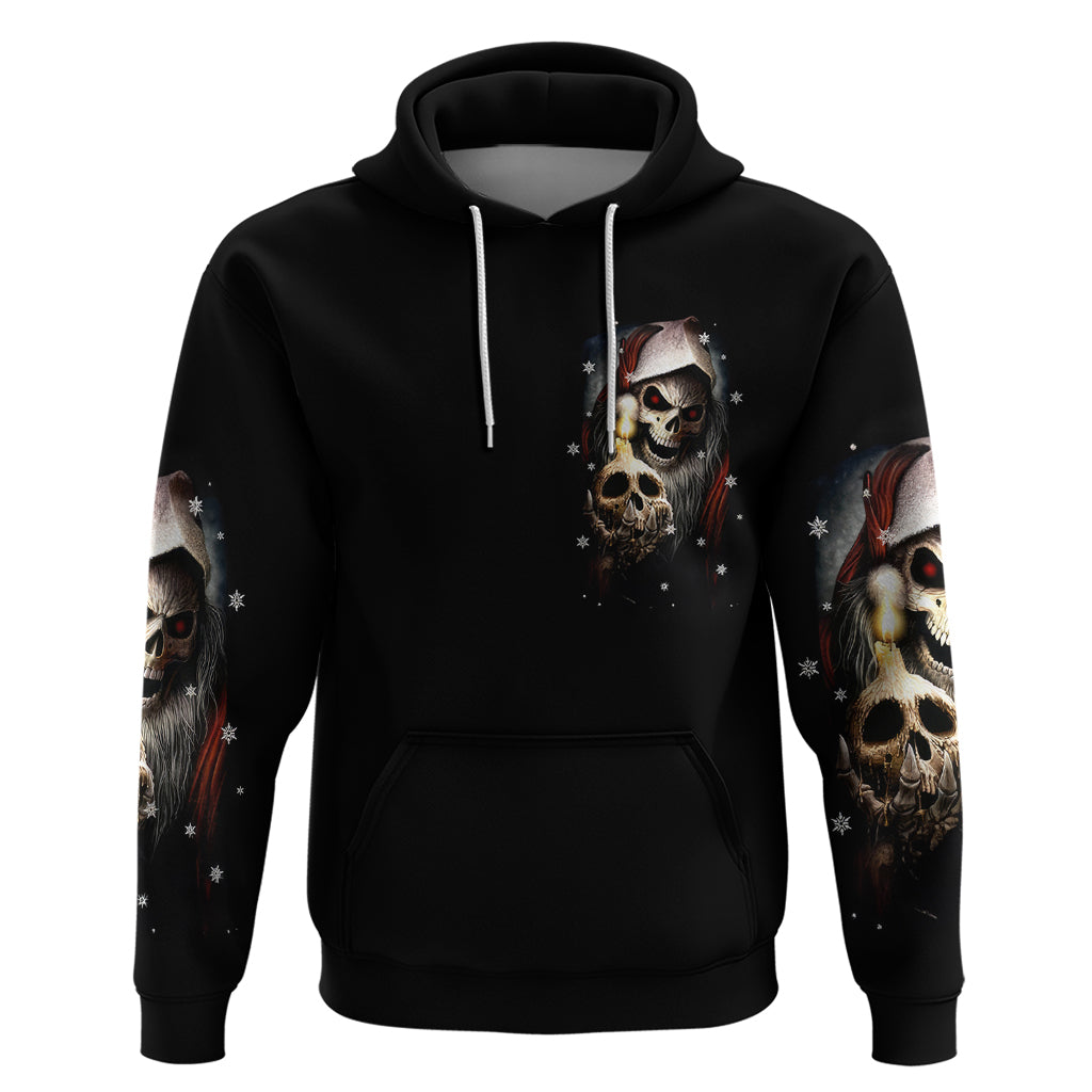 Skeleton Santa Claus Hoodie Sorry Santa Naughty Just Feels So Nice - Wonder Print Shop