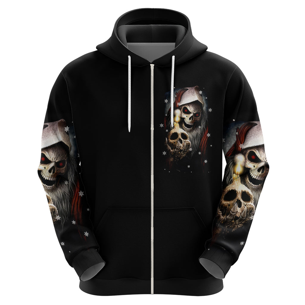 Skeleton Santa Claus Hoodie Sorry Santa Naughty Just Feels So Nice - Wonder Print Shop