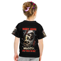 Skeleton Santa Claus Kid T Shirt Sorry Santa Naughty Just Feels So Nice - Wonder Print Shop