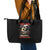 Skeleton Santa Claus Leather Tote Bag Sorry Santa Naughty Just Feels So Nice - Wonder Print Shop
