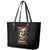 Skeleton Santa Claus Leather Tote Bag Sorry Santa Naughty Just Feels So Nice - Wonder Print Shop
