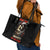 Skeleton Santa Claus Leather Tote Bag Sorry Santa Naughty Just Feels So Nice - Wonder Print Shop