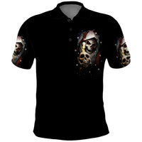 Skeleton Santa Claus Polo Shirt Sorry Santa Naughty Just Feels So Nice - Wonder Print Shop