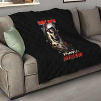 Skeleton Santa Claus Quilt Sorry Santa Naughty Just Feels So Nice - Wonder Print Shop