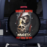 Skeleton Santa Claus Spare Tire Cover Sorry Santa Naughty Just Feels So Nice - Wonder Print Shop