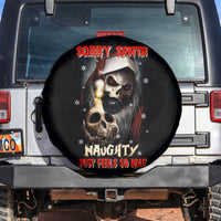 Skeleton Santa Claus Spare Tire Cover Sorry Santa Naughty Just Feels So Nice - Wonder Print Shop