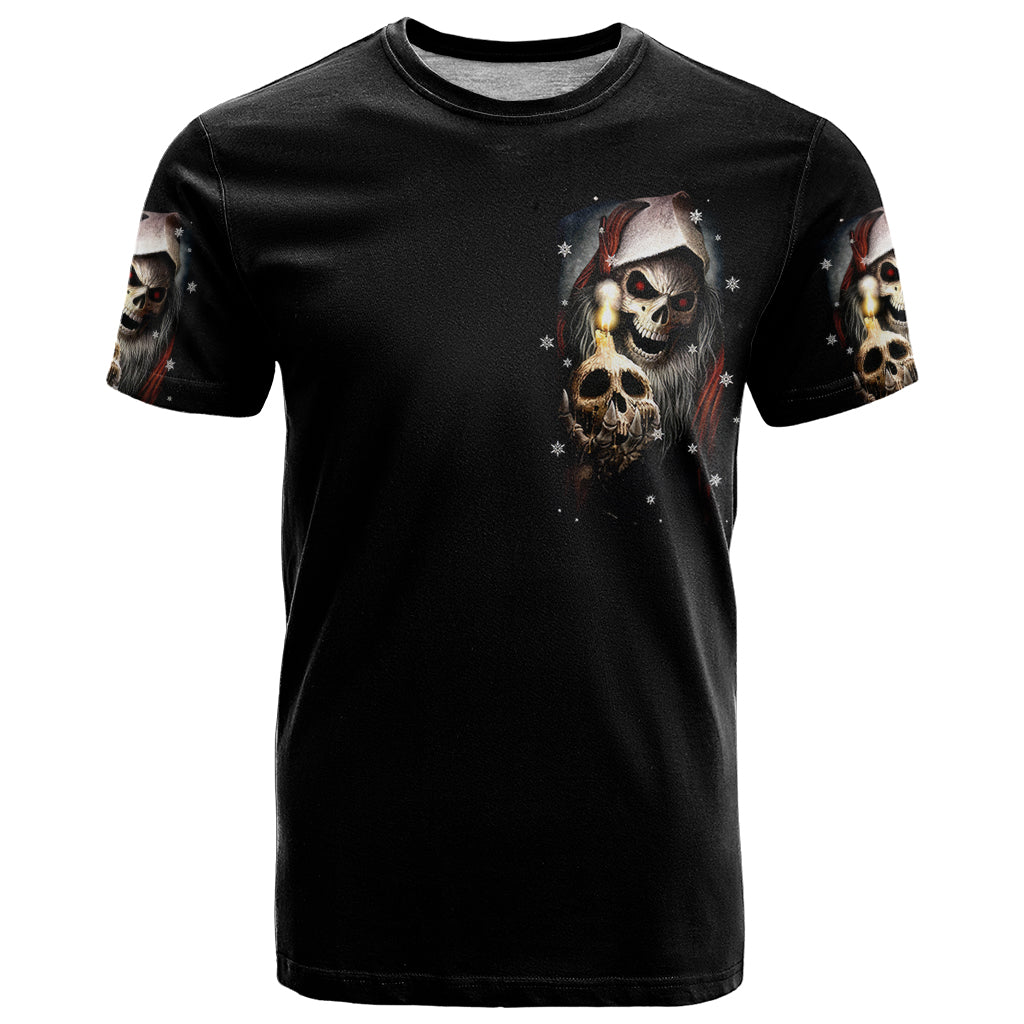 Skeleton Santa Claus T Shirt Sorry Santa Naughty Just Feels So Nice - Wonder Print Shop