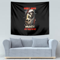 Skeleton Santa Claus Tapestry Sorry Santa Naughty Just Feels So Nice - Wonder Print Shop