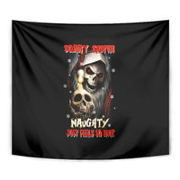 Skeleton Santa Claus Tapestry Sorry Santa Naughty Just Feels So Nice - Wonder Print Shop