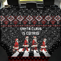 Skeleton Santa Claus Back Car Seat Cover Santa Claus Is Coming Cross Street - Wonder Print Shop