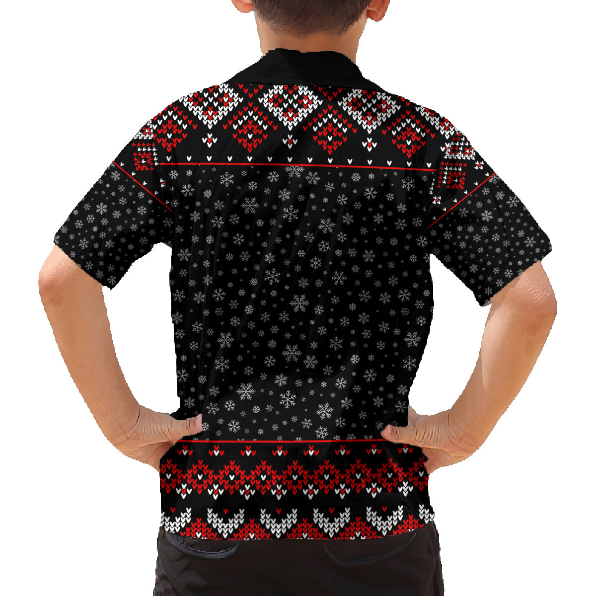 Skeleton Santa Claus Family Matching Summer Maxi Dress and Hawaiian Shirt Santa Claus Is Coming Cross Street - Wonder Print Shop