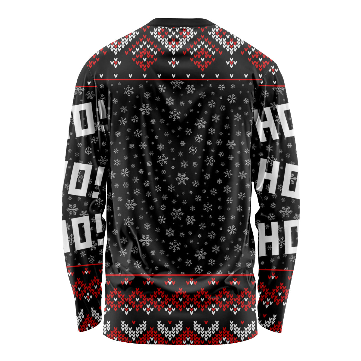 Skeleton Santa Claus Long Sleeve Shirt Santa Claus Is Coming Cross Street - Wonder Print Shop