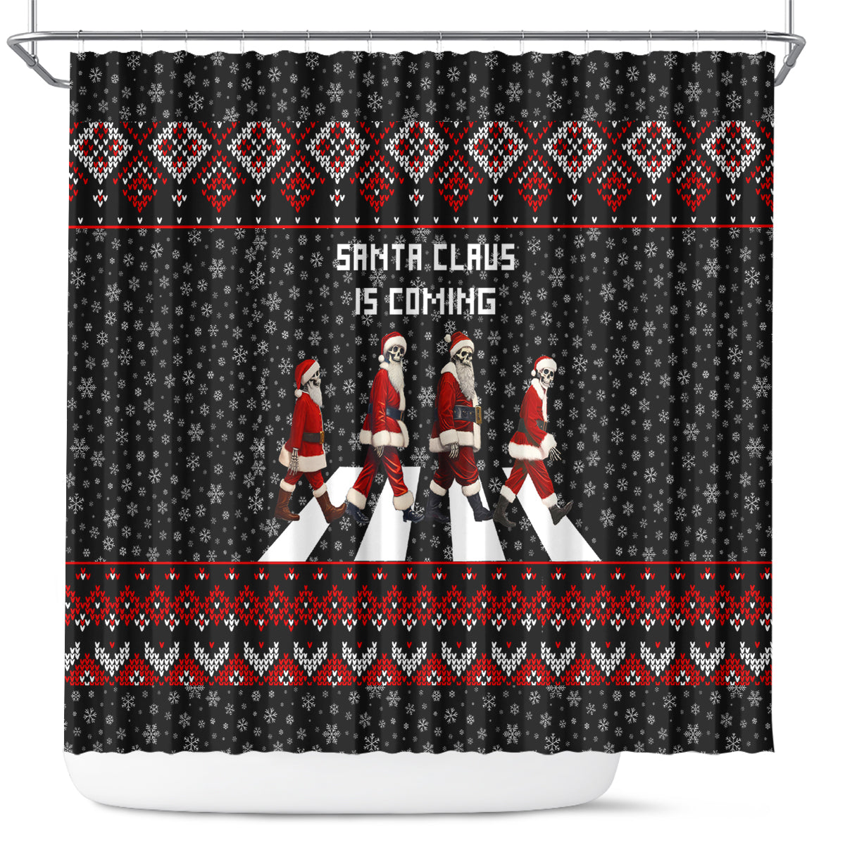 skeleton-santa-claus-shower-curtain-santa-claus-is-coming-cross-street