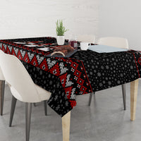 Skeleton Santa Claus Tablecloth Santa Claus Is Coming Cross Street - Wonder Print Shop