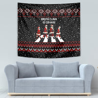 Skeleton Santa Claus Tapestry Santa Claus Is Coming Cross Street - Wonder Print Shop