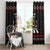 Skeleton Santa Claus Window Curtain Santa Claus Is Coming Cross Street - Wonder Print Shop