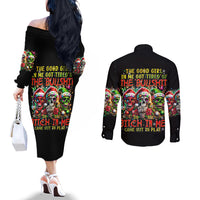 sugar-skull-santa-couples-matching-off-the-shoulder-long-sleeve-dress-and-long-sleeve-button-shirt-the-good-girl-in-me-got-tired-so-bitch-in-me-came-out
