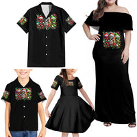 Sugar Skull Santa Family Matching Off Shoulder Maxi Dress and Hawaiian Shirt The Good Girl In Me Got Tired So Bitch In Me Came Out - Wonder Print Shop
