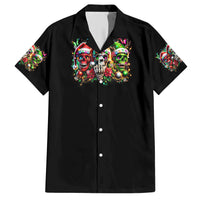 Sugar Skull Santa Hawaiian Shirt The Good Girl In Me Got Tired So Bitch In Me Came Out - Wonder Print Shop