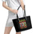 Sugar Skull Santa Leather Tote Bag The Good Girl In Me Got Tired So Bitch In Me Came Out - Wonder Print Shop