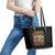 Sugar Skull Santa Leather Tote Bag The Good Girl In Me Got Tired So Bitch In Me Came Out - Wonder Print Shop