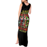 Sugar Skull Santa Tank Maxi Dress The Good Girl In Me Got Tired So Bitch In Me Came Out - Wonder Print Shop