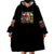 Sugar Skull Santa Wearable Blanket Hoodie The Good Girl In Me Got Tired So Bitch In Me Came Out - Wonder Print Shop