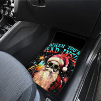 Skeleton Santa Claus Car Mats Whe You're Dead Inside But It's Christmas - Wonder Print Shop