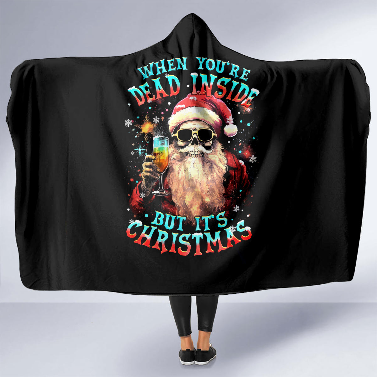 skeleton-santa-claus-hooded-blanket-whe-youre-dead-inside-but-its-christmas