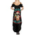 Skeleton Santa Claus Summer Maxi Dress Whe You're Dead Inside But It's Christmas - Wonder Print Shop
