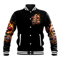 Lady Skull Baseball Jacket Yes I'm A Bitch But Not Yours - Wonder Print Shop