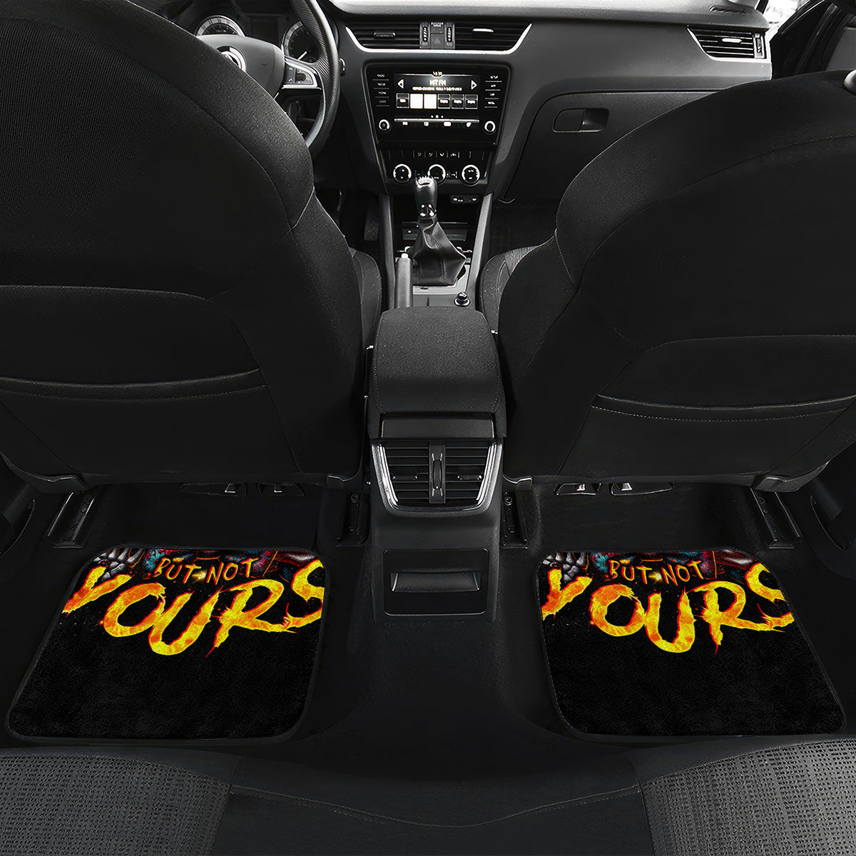 Lady Skull Car Mats Yes I'm A Bitch But Not Yours - Wonder Print Shop