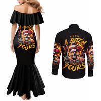 lady-skull-couples-matching-mermaid-dress-and-long-sleeve-button-shirt-yes-im-a-bitch-but-not-yours