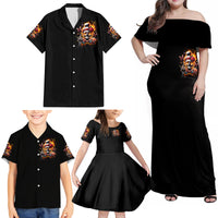 Lady Skull Family Matching Off Shoulder Maxi Dress and Hawaiian Shirt Yes I'm A Bitch But Not Yours - Wonder Print Shop